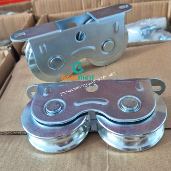 Bánh Xe Đôi Cổng Trượt Ray UV, D80 GateMint được thiết kế chắc chắn với khả năng chịu tải cao, giúp cổng vận hành ổn định và êm ái, chuyên sử dụng cho cổng lùa