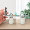 Bộ dẫn hướng cổng lùa 2 con lăn D30x40 Gatemint bằng thép mạ kẽm kết hợp con lăn chất liệu nilong cao cấp chống mài mòn giúp dẫn hướng cổng trượt vận hành ổn định, giảm rung lắc và chống mài mòn hiệu quả