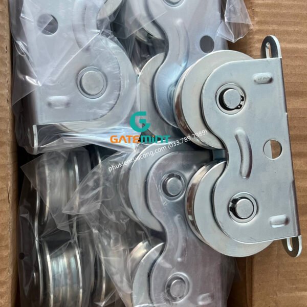 Bánh Xe Đôi Cổng Trượt Ray UV, D80 GateMint được thiết kế chắc chắn với khả năng chịu tải cao, giúp cổng vận hành ổn định và êm ái, chuyên sử dụng cho cổng lùa