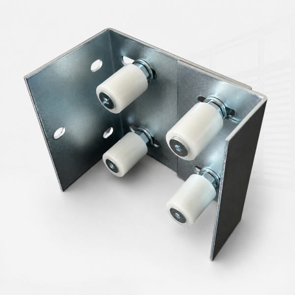 Bộ Dẫn Hướng Cổng Lùa 4 Con Lăn - D30x40 Chất Liệu Nylong Cao Cấp - Điều Hướng Cổng Trượt Chính Xác