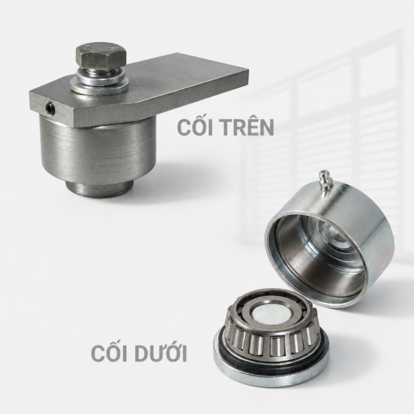 Bản Lề Cối Xoay Cao Cấp Dành Cho Cổng Mở Cánh - Chất Liệu Thép Mạ Kẽm Chống Gỉ - Tải Trọng Cao