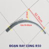 Đoạn Ray Cong chuyên dụng Cho Cổng Lùa Cong GateMint giúp dẫn hướng cổng lùa đúng hướng theo góc cong, giúp cổng chạy mượt mà không lo bị lệch hướng