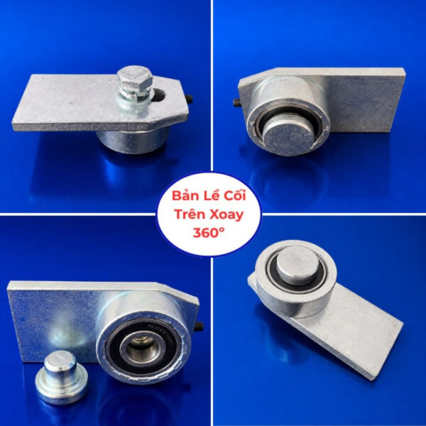 BẢN LỀ CỐI XOAY 360 ĐỘ VÒNG BI CÔN CHỊU TẢI CAO Gatemint vòng bi đũa chuyên dùng cho cổng mở cánh, xoay nhẹ êm, không giới hạn góc mở, giúp giảm tải cho cổng hiệu quả. Phù hợp với tất cả mẫu cổng mở cánh